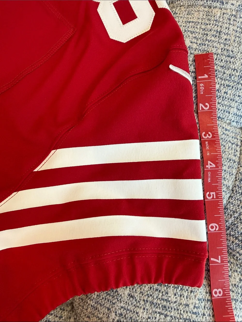 Nike Red Football Jersey #85 with White Accents MENS